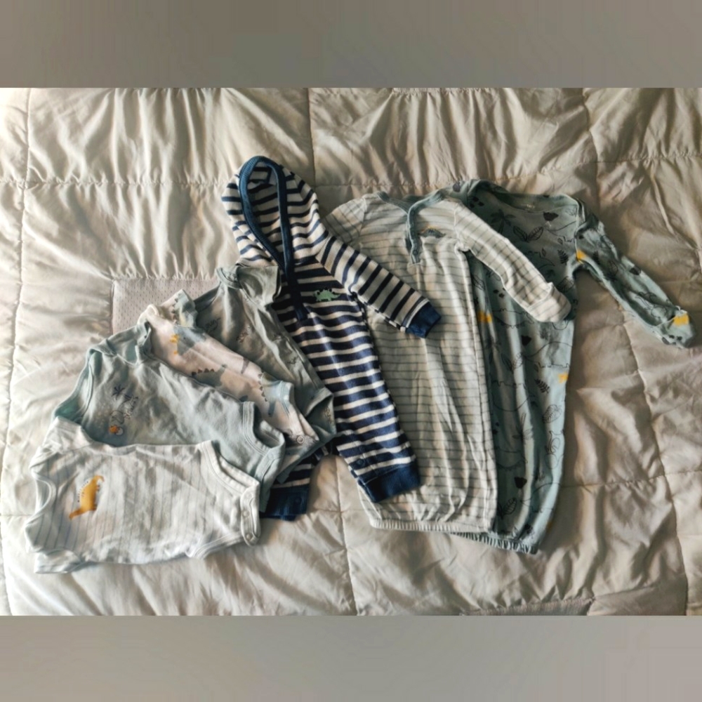 Carter's NB Baby Dinosaur Clothing Bundle